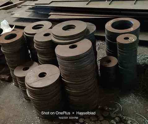 Plasma cutting of MS flanges